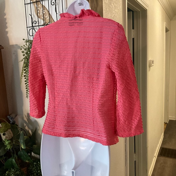 Women's Pink Ruffle Jacket - Picture 2 of 7